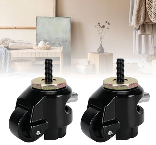 Schwerlastrollen 500kg, 4 Stück Industrierollen Möbelrollen Gewinde SchwerlastC rollen 360° Drehung Nivellierrollen Transportrollen, für Industriell Möbel Werkbänke Maschinen