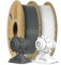 ANYCUBIC PLA+ Filament 1.75mm, PLA Plus 3D Drucker Filament 2kg, Maßgenauigkeit +/-0,02mm, Hohe Zähigkeit und Präzision -3D-Druckmaterialien, RFID für Intelligentes Drucken, Weiß&Grau