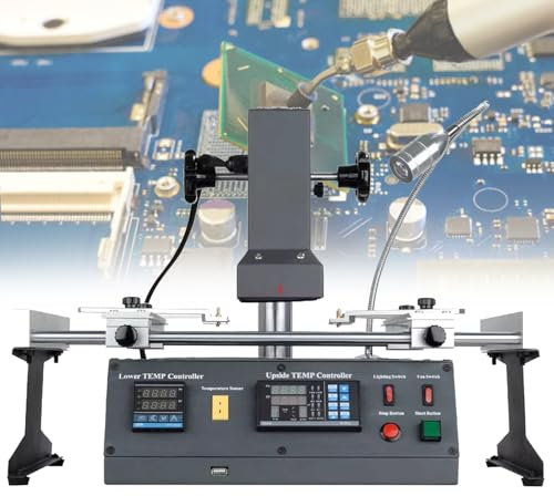 PASPRT Motherboard Repair Tool, Welding Heating Rework Workstation, Infrared Heating Station,with Temperature Control Screen Display