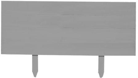 GOCHUSX Hölzerner Gartenzaun, Landschaftsrand-Bordüre Dekorative Blumenbeet-Bordüre Für Den Außenbereich, Flexible Garten-Bordüre Für Garten, Terrasse, Rasen, Baum(Grey,100x50cm)