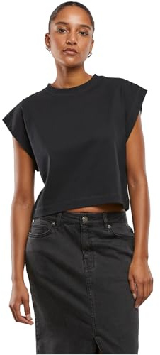 Urban Classics Ladies Oversized Boxy Heavy Tee Black, S