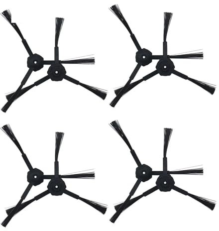EDUQKWQS Cepillo Lateral De Piezas De Aspiradora Robot, Compatible con Ilife, V5, V5s, V3, V3s, V5pro, V50, V55, X5, V5s Pro(8pcs)