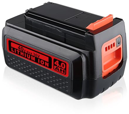 36 V LBXR36 4,0 Ah Lithium-Ionen-Akku, kompatibel mit Black & Decker 36 V/40 V Max Akku LBXR36 LBX2040 LBX1540 LBX2540 LBXR2036 LST540 LST136W Elektrowerkzeugen