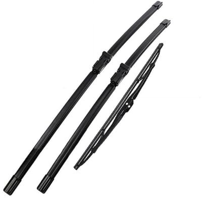 Limpia Parabrisas para Seat Ibiza 6J 2009-2012 Parabrisas Ventana Lluvia Cepillos 24+16+14 Juego De Escobillas Limpiaparabrisas Delanteras Y Traseras Escobillas limpiaparabrisas Coche