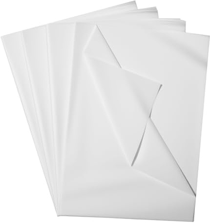 120 Hojas de Papel de Seda Blanco, 70 x 50 cm | papel de seda para envolver regalos, para bodas, fiestas de cumpleaños, Navidad, manualidades, fiestas de vacaciones