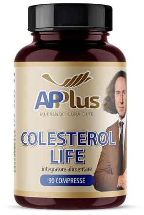 AP PLUS ColesterolLife Integratore Alimentare, Supporto per il metabolismo del colesterolo con Fieno Greco, Bergamotto e Melograno | 90 Compresse