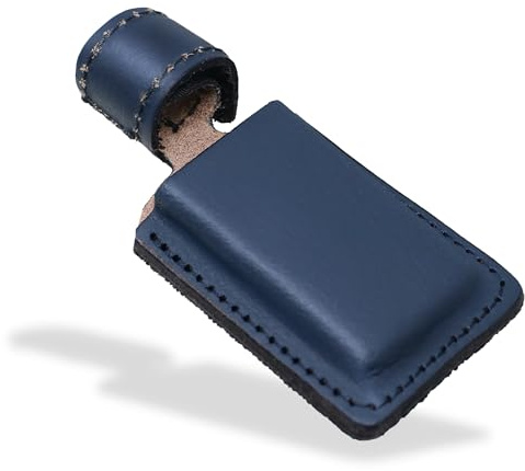 Chisel Edge Guard for Japanese Oire Nomi Chisels - Durable Leather Tip Protector - Hook-and-Loop Blade Cover - Fits 21, 24, 30 mm Blade - Made in Japan