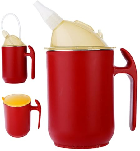 Sippy Cups 3 in 1 14oz Stainless Steel Adult Sippy Cup for Elderly Spill Proof with Straw & Handle for Elderly Patient Maternity Kids, Adult Cup