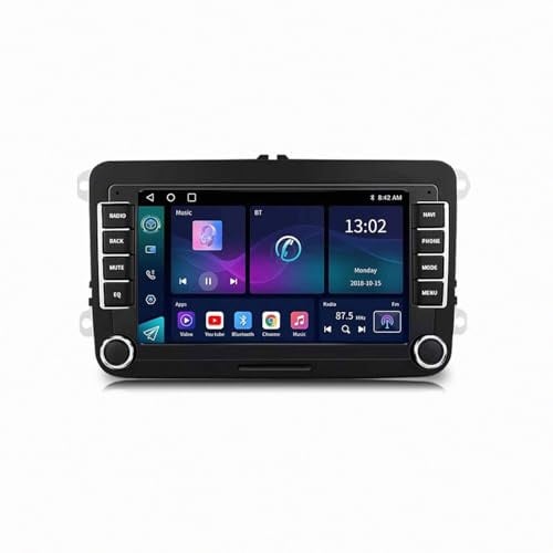 Car Radio per VW Seat Altea XL Leon Alhambra Caddy Android 15 9 Pollici Auto Tablet Stereo Mirror Link Controllo Del Volante Per, 4 Core 2G+64G
