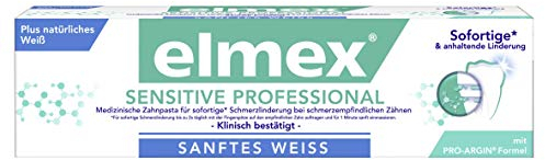 elmex SENSTIVE PROFESSIONAL plus sanftes Weiß Zahnpasta, 2er Pack (2 x 75 ml)