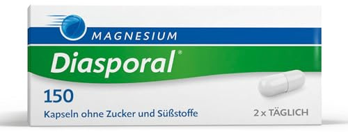Magnesium-Diasporal 150 mg Magnesium Kapseln | Geschmacksneutral und leicht zu schlucken | Ideal bei Magnesiummangel | Auch für Schwangere & Stillende | Glutenfrei und laktosefrei | 50 Stück