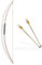 BestSaller 1250 Kinder/Sport Bogen Sportbogen 120cm + 2 Pfeile mit Pfropfen, Selfnocke und Truthahnfedern