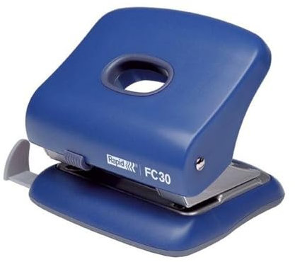 Rapid 5000359 FC30 Starker Bürolocher (Kunststoff/Metall, 30 Blatt) hellblau