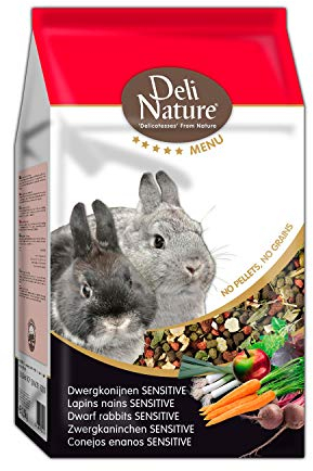DELINATURE Mixtura para Conejos Enanos SENSITIVE, Menú 5, Delinature, 2,5 kg, Pequeños Mamíferos