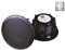 E-Audio Black 8 180W Twin Offset 2-Way Water Resistant Ceiling Speakers PAIR
