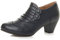 donna tacco medio scarpone richelieu elegante lavoro stivaletti scarpette stivali 5 38