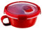 Curver - hermético Smart Micro Sopa 0,6L. Redondo - Con Asa - Apto para Microondas y Recalentar - Color Rojo