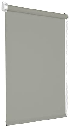 Victoria M. Tenebra Verdunkelungsrollo Klemmfix Rollo Fensterrollo, Sichtschutz, Verdunkelnd, Ohne Bohren inkl. Montagematerial, 65 x 160 cm, Grau