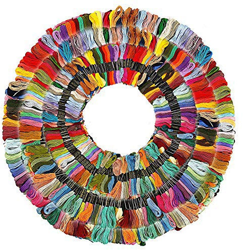 450 fili da ricamo per punto croce, matasse di filo da cucito in 447 colori, bobine di cotone, matasse di filo da ricamo, kit per punto croce, per adulti, lavori a maglia fai da te