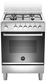 Bertazzoni La Germania Futura FTR664GXV cucina Piano cottura Nero, Acciaio inossidabile Gas A+