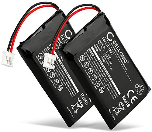 CELLONIC® 2 x Replacement Battery LIP1522 1000mAh for Dualshock PS4 Controller Replacement Battery for Gamer, Controller, Console