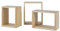 Homestyle4u 1904, Wandregal 3er Set, Schweberegal Hängeregal, Regal Holz Natur