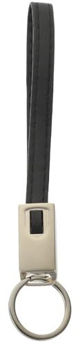 Hemobllo Type C Charger Cable Keyring USB Charging Cable Two in Line Keychain Transfer Cord Compatible with Android Cellphone (Type C Black)