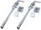 2pcs Drop Down Bolts for Gates, Gate Drop Bolts, Heavy Duty Gate Bolt - Gate Drop Bolts for Wooden Gates - Stable Door Bolt - Galvanised Gate Bolt, Garage Door Bolts - (24)