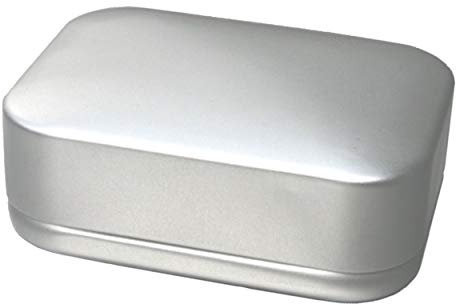 !NARA NAMIBIA natural cosmetics Seifendose aus Metall, Silber - individuell bedruckbar
