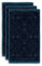 PIP Studio Studio Gästetuch-Set Tile de 3X Farbe Dunkelblau, Größe 30x50 x 3, 3x 30x50cm