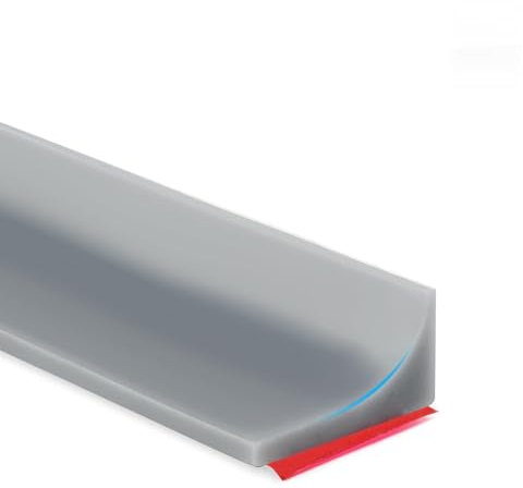 Striscia in silicone impermeabile per cucina e bagno, nastro sigillante impermeabile, striscia doccia water-stop, morbido, silicone, adatta per bagno, angolo cucina,intorno al lavandino(205 cm,grigio)