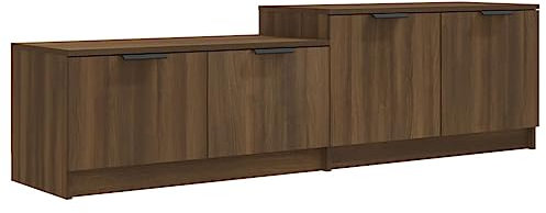vidaXL Mobile TV Rovere Marrone 158,5x36x45 cm in Legno Multistrato