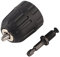3/8‑24UNF Bohrfutter mit Schaftstange – 0,8‑10 mm einstellbare Klemme, schlüsselloser Bohrer, Spannfutterclip mit 1/4 Zoll Sechskantschaftstangenadapter