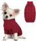 Hjumarayan Hundepullover - Warme Weihnachtspullover Hund mit Beinen, Hundepullover Weihnachten Schöner Hunde Pullover mit Geschirrloch, Hundepulli für Kleine Mittelgroße Hunde (Rot S)