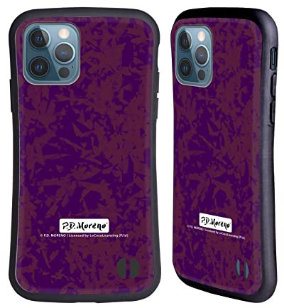 Head Case Designs Offizielle P.D. Moreno Violett Muster Hybride Handyhülle Hülle Huelle kompatibel mit Apple iPhone 12 / iPhone 12 Pro