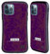 Head Case Designs Offizielle P.D. Moreno Violett Muster Hybride Handyhülle Hülle Huelle kompatibel mit Apple iPhone 12 / iPhone 12 Pro