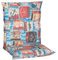 NYVI Niedriglehner Auflagen Piemont 6er Set - 98x46x8 cm Maritimes Design - Extra Starker 8cm Sitzpolster - Gartenmöbel Auflagen mit Halteband & Bindebändern