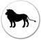 Huuraa Aufkleber Löwe Silhouette Geschenk 10cm Sticker Löwe Geschenkidee