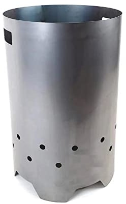 Volcann Garden Waste Incinerator Bin - Great British Heavy-Duty Steel - Rustic Over Time - Large Garden and Outdoors Furnace and Incinerator - Solid Construction