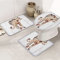 Badematten Set 3 Teilig Tiere Leopard Auf Dem Texturhintergrund Dekorative Kontur Badteppich Waschbar Toilettensitzbezug Badgarnitur Matte