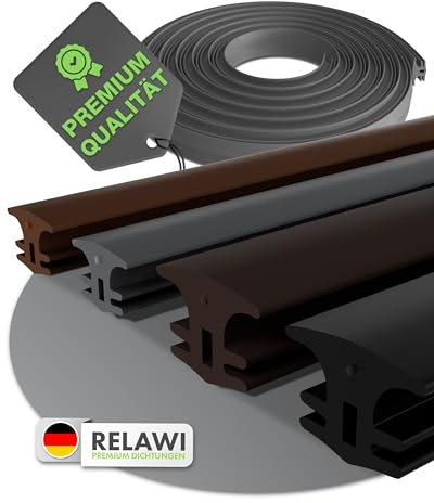 RELAWI® Terrassenfugenband als Terassenfugendichtung | Fugenband für Dielenfugen zwischen 5-10mm | Fugendichtband UV beständig und Witterungsfest (Grau, Breite 7,5-10mm | Länge 100m)