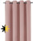Verdunkelungsgardine mit Ösen, Blackout Ösenschal Blickdicht abdunkelnd, Größe und Farbe wählbar (Breite: 300 cm, Höhe: 245 cm, Altrosa)