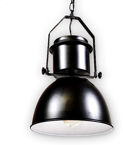 INNOVATE Industrial Hängelampe | Vintage Hängeleuchte | Pendelleuchte schwarz | Esszimmerlampe Metall | schwarz E27 | Pendellampe | Küchenlampe |Kronleuchter aus Eisen