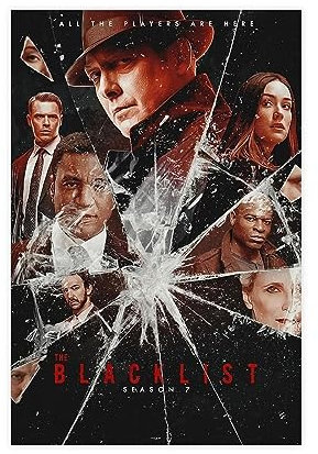 EAUK Poster aus der TV-Serie The Blacklist, 6 Stück, Leinwand-Poster, Schlafzimmer-Dekor, Sportlandschaft, Büro, Raumdekoration, Geschenk, ungerahmt: 30 x 45 cm