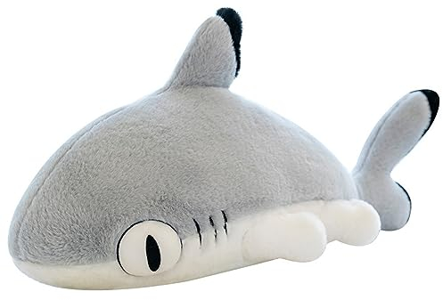 Herfair Kuscheltier Hai Plüschtier Kawaii Stofftier Plüsch Kissen zum Kuscheln & Spielen Hai Plüsch Spielzeug Plüschpuppen Weihnachten Geschenk für Kinder, Mädchen und Jungen (70 cm)