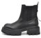 IF FASHION Stivali Stivaletti Anfibi Scarpe Chelsea da Donna Platform Con Zip XG102 Nero N.37