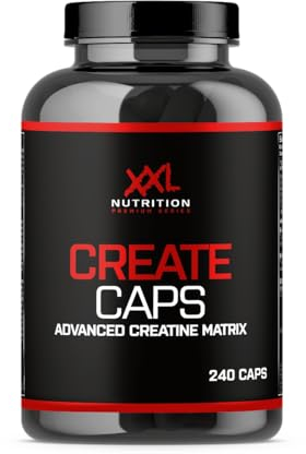 XXL Nutrition - Create Caps - Crea-Trona, Creatin Citrat, Kreatin Pyruvaat - 240 Kapseln