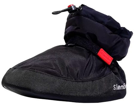 s.lemon Kinder Erwachsene Knöchel Aufwärm Boots Ballett Warm Up Stiefelette Schwarz L