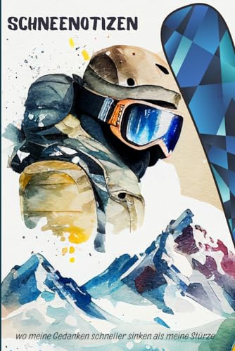 Schneenotizen: Ein erhabenes Notizbuch für Snowboard-Fans