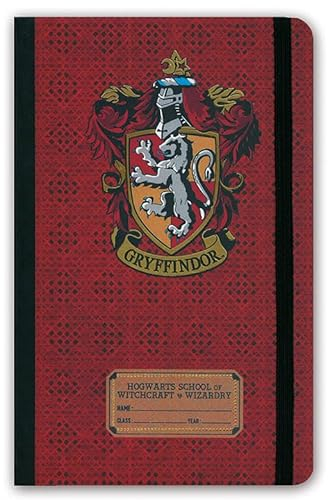 Harry Potter | Gryffindor Logo | Hardcover Notizbuch A5 | mit Gummiband | liniert